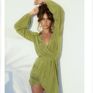 Princess Polly Party Time Mini Dress Green